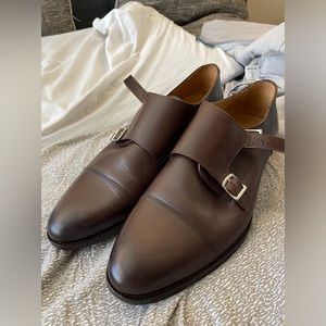 Suitsupply Brown Double Monk Strap Size 10.5